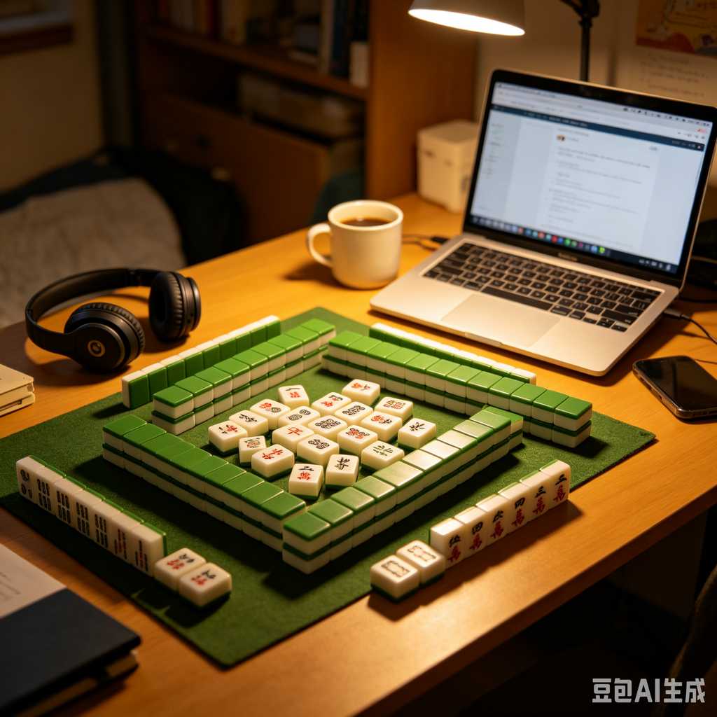 unique text mahjong tiles design