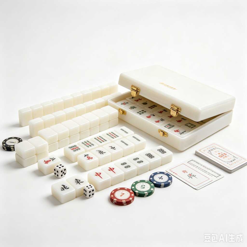 modern text mahjong tiles