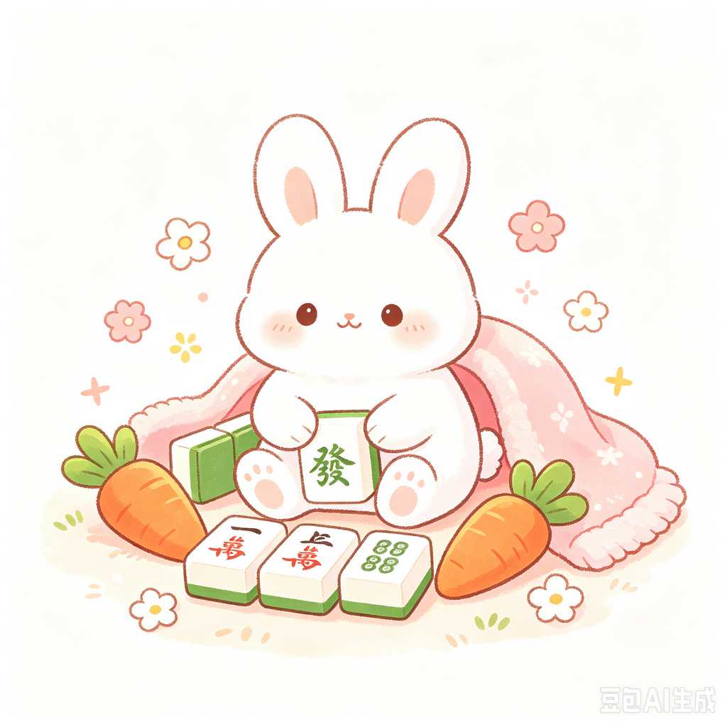 gradient green mahjong set